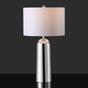 image:imageSAFAVIEH Couture Lighting Collection Chadric SilverWhite 29inch Table Lamp for Bedroom Living Room Home Office Desk Nightstand LED Bulb IncludedSilverWhite