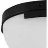 image:imageSAFAVIEH Couture Lighting Collection Eddie BrassOffWhite Alabaster Flush Mount Ceiling Light LED Bulb IncludedBlackOff White