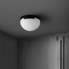 image:imageSAFAVIEH Couture Lighting Collection Eddie BrassOffWhite Alabaster Flush Mount Ceiling Light LED Bulb IncludedBlackOff White