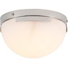 image:imageSAFAVIEH Couture Lighting Collection Eddie BrassOffWhite Alabaster Flush Mount Ceiling Light LED Bulb IncludedSilverOff White