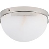 image:imageSAFAVIEH Couture Lighting Collection Eddie BrassOffWhite Alabaster Flush Mount Ceiling Light LED Bulb IncludedSilverOff White