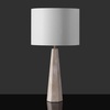 image:imageSAFAVIEH Couture Lighting Collection Gabryanna TravertineWhite 26inch Dimmable Table Lamp for Bedroom Living Room Home Office Desk Nightstand LED Bulb Included