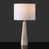 image:imageSAFAVIEH Couture Lighting Collection Gabryanna TravertineWhite 26inch Dimmable Table Lamp for Bedroom Living Room Home Office Desk Nightstand LED Bulb Included