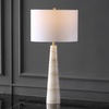 image:imageSAFAVIEH Couture Lighting Collection Ismeralda OffWhite 31inch Jade Stone Dimmable Table Lamp for Bedroom Living Room Home Office Desk Nightstand LED Bulb IncludedOff WhiteWhite