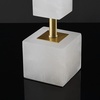 image:imageSAFAVIEH Couture Lighting Collection Johnny AlabasterGold 30inch Bedroom Living Room Home Office Desk Nightstand Table Lamp LED Bulb Included