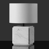 image:imageSAFAVIEH Couture Lighting Collection Zahra BlackWhite Marble 15inch Dimmable Table Lamp for Bedroom Living Room Home Office Desk Nightstand LED Bulb IncludedWhite