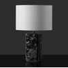 image:imageSAFAVIEH Couture Lighting Collection Zahra White Marble 23inch Dimmable Table Lamp for Bedroom Living Room Home Office Desk Nightstand LED Bulb IncludedBlack  White