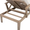 image:imageSAFAVIEH Couture Outdoor Patio Furniture Collection  Martinique Chaise Lounge Chair Natural Teak Solid Wood with Removable Beige Cushions CPT1066ANaturalBeige
