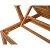 image:imageSAFAVIEH Couture Outdoor Patio Furniture Collection  Martinique Chaise Lounge Chair Natural Teak Solid Wood with Removable Beige Cushions CPT1066AWhiteNatural Teak