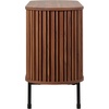image:imageSAFAVIEH Home Collection  Enid Oak amp Black Sideboard Media Stand 2Door Entertainment Console Slatted Modern Design Fits up to 65 Flatscreen TV MED9644CWalnutBlack