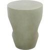 image:imageSAFAVIEH Outdoor  Aishi Accent Stool  Modern Design  Sage Green Concrete  Weather Resistant  Ideal for Patio Deck Backyard 14 W x 14 D x 177 H VNN1007E