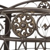 image:imageSAFAVIEH Outdoor  Ally Iron Tree Bench  Rustic Brown Iron Metal  Curved Scrollwork Garden Design  Ideal for Patio Deck Porch Garden 175 Seat Height PAT5019ARustic Brown