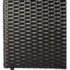 image:imageSAFAVIEH Outdoor  Jesvita 4Piece Conversation Set  Beige amp White  Faux Wicker amp Steel Frame  Demilune Sectional with Accent Table  Ideal for Patio Deck Porch Backyard PAT7701BBlack  White
