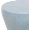 image:imageSAFAVIEH Outdoor  Torre Accent Stool  Modern Design  Powder Blue Concrete  Weather Resistant Side Table  Ideal for Patio Deck Backyard 122 W x 122 D x 173 H VNN1001D