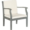 image:imageSAFAVIEH Outdoor Living Collection Anaheim 5Piece Outdoor Living SetAsh Grey  Beige