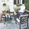 image:imageSAFAVIEH Outdoor Living Collection Anaheim 5Piece Outdoor Living SetDark Slate Gray