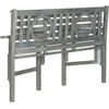 image:imageSAFAVIEH PAT6714K Outdoor Collection Piedmont Dark Slate Grey Folding BenchAsh Grey