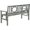 image:imageSAFAVIEH PAT6714K Outdoor Collection Piedmont Dark Slate Grey Folding BenchAsh Grey