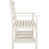 image:imageSAFAVIEH PAT6744A Collection Mayer Black 4921 Outdoor BenchWhite