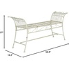 image:imageSafavieh Outdoor Collection Hadley Antique White BenchAntique White