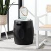 image:imageSafavieh Outdoor Zuri Black Modern Concrete Round Accent TableBlack