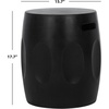image:imageSafavieh Outdoor Zuri Black Modern Concrete Round Accent TableBlack