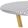 image:imageSafavieh PAT4012C Outdoor Collection Sidford White Rattan Bistro TableGrey  White