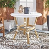 image:imageSafavieh PAT4012C Outdoor Collection Sidford White Rattan Bistro TableWhite