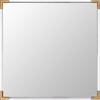 image:imageSAFAVIEH Couture Collection Amina GoldClear Acrylic 35inch Square Decorative Wall Mirror