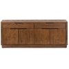 image:imageSAFAVIEH Couture Collection Gabrietta Medium OakBlack Entertainment Media TV Stand Fits up to a 65 Flatscreen Television Fully AssembledMedium OakBlack