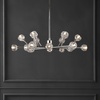 image:imageSAFAVIEH Couture Lighting  Breyer 18Light 345Inch Crystal Chandelier  Gold  Modern Sputnik Design  Ideal for Dining Room Foyer Entryway  LED Bulb Included CTL1023CNickle