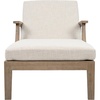 image:imageSAFAVIEH Couture Outdoor Patio Furniture Collection  Martinique Chaise Lounge Chair Natural Teak Solid Wood with Removable Beige Cushions CPT1066ANaturalBeige