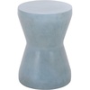 image:imageSAFAVIEH Outdoor  Torre Accent Stool  Modern Design  Powder Blue Concrete  Weather Resistant Side Table  Ideal for Patio Deck Backyard 122 W x 122 D x 173 H VNN1001D