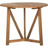 image:imageSAFAVIEH Outdoor Collection Cloverdale Dark Slate Grey Acacia Wood Slatted Round TableNatural