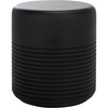 image:imageSAFAVIEH Outdoor Patio Furniture Collection  Astrid Sandy Beige Ficonstone Side Table Round Modern Accent Table Fully Assembled PAT1537BBlack
