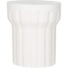 image:imageSAFAVIEH Outdoor Vesta Black Modern Concrete Round Accent TableIvory