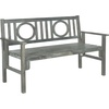 image:imageSAFAVIEH PAT6714K Outdoor Collection Piedmont Dark Slate Grey Folding BenchAsh Grey