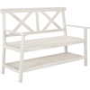image:imageSAFAVIEH PAT6744A Collection Mayer Black 4921 Outdoor BenchWhite