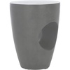 image:imageSafavieh Outdoor Aishi Black Modern Concrete Round Accent TableGrey