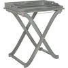 image:imageSafavieh Outdoor Collection Covina Beach House Blue Tray TableAsh Grey