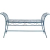 image:imageSafavieh Outdoor Collection Hadley Antique White BenchMossy Blue