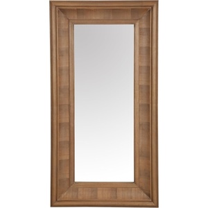 image:imageSAFAVIEH Couture Collection  Kaya Black Wood Rectangle MirrorNatural