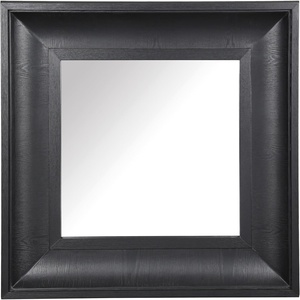 image:imageSAFAVIEH Couture Collection  Kaya Black Wood Square MirrorBlack