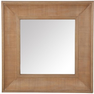 image:imageSAFAVIEH Couture Collection  Kaya Black Wood Square MirrorNatural