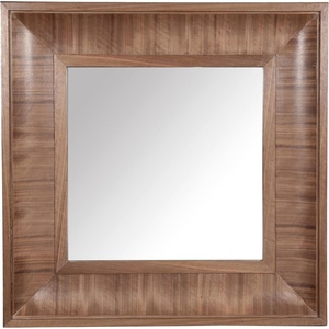 image:imageSAFAVIEH Couture Collection  Kaya Black Wood Square MirrorWalnut