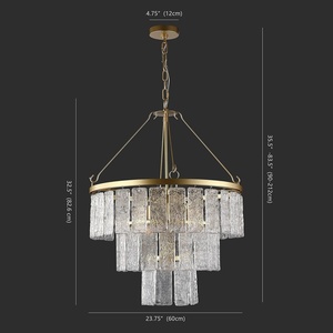 image:imageSAFAVIEH Couture Lighting  Marjory 4Light 238Inch 3Tier Chandelier  Gold  Glam Layered Design  Ideal for Dining Room Foyer Entryway  LED Bulb Included CTL1015A