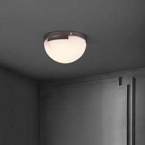 image:imageSAFAVIEH Couture Lighting Collection Eddie BrassOffWhite Alabaster Flush Mount Ceiling Light LED Bulb IncludedSilverOff White