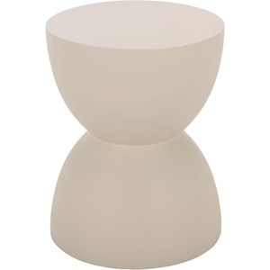 image:imageSAFAVIEH Outdoor  Tina Hourglass Accent Table  Black  Fully Assembled  Weather Resistant  Ideal for Deck Patio Backyard 138 W x 138 D x 177 H PAT6202AIvory