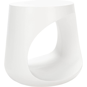 image:imageSAFAVIEH Outdoor Collection Vikki Modern Dark Grey Concrete Accent Table Fully Assembled VNN1040AIvory