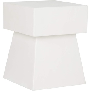 image:imageSAFAVIEH Outdoor Collection Zen Mushroom Modern Dark Grey Concrete Accent Table Fully AssembledIvory